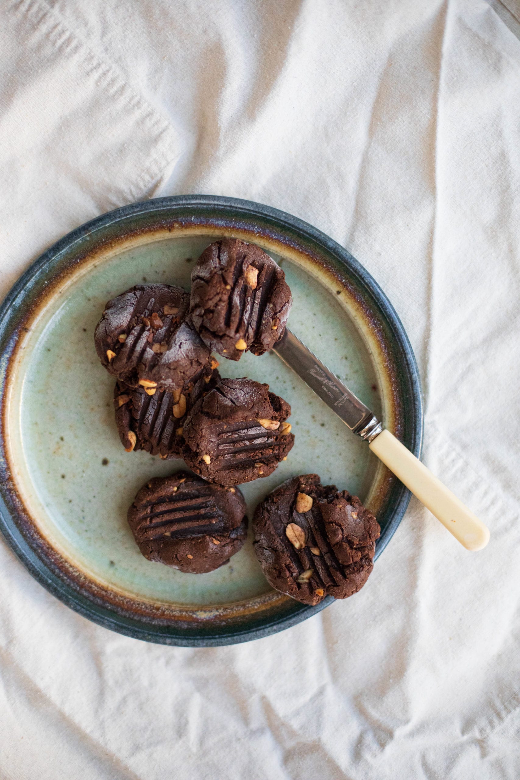 Peanut Brownie Avocado Biscuits