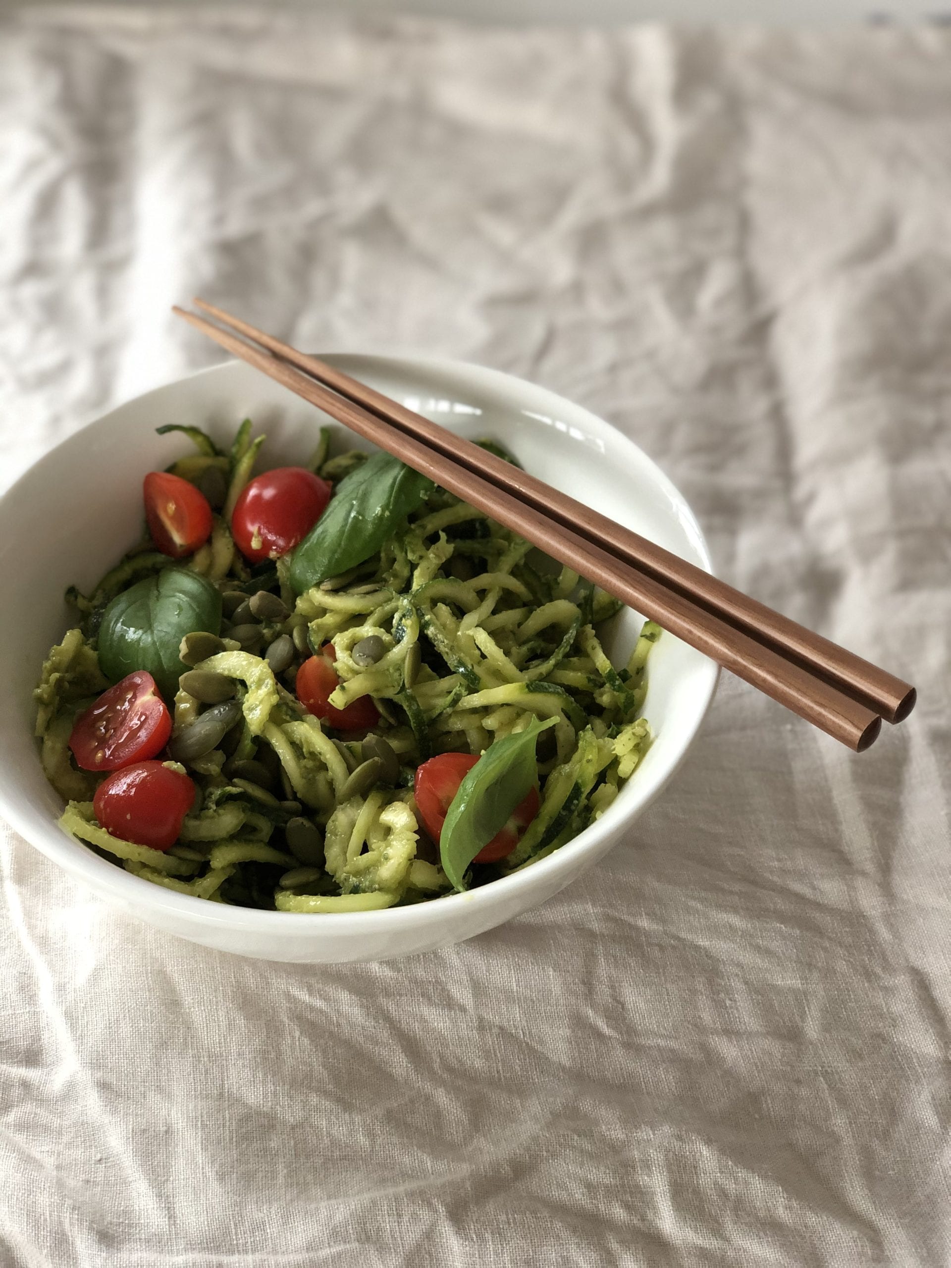 Zucchini Noodles w Creamy Avocado Sauce