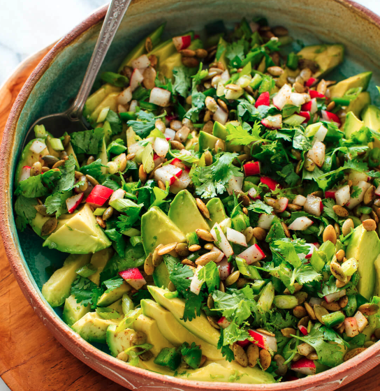 Fresh Herbed Avocado Salad