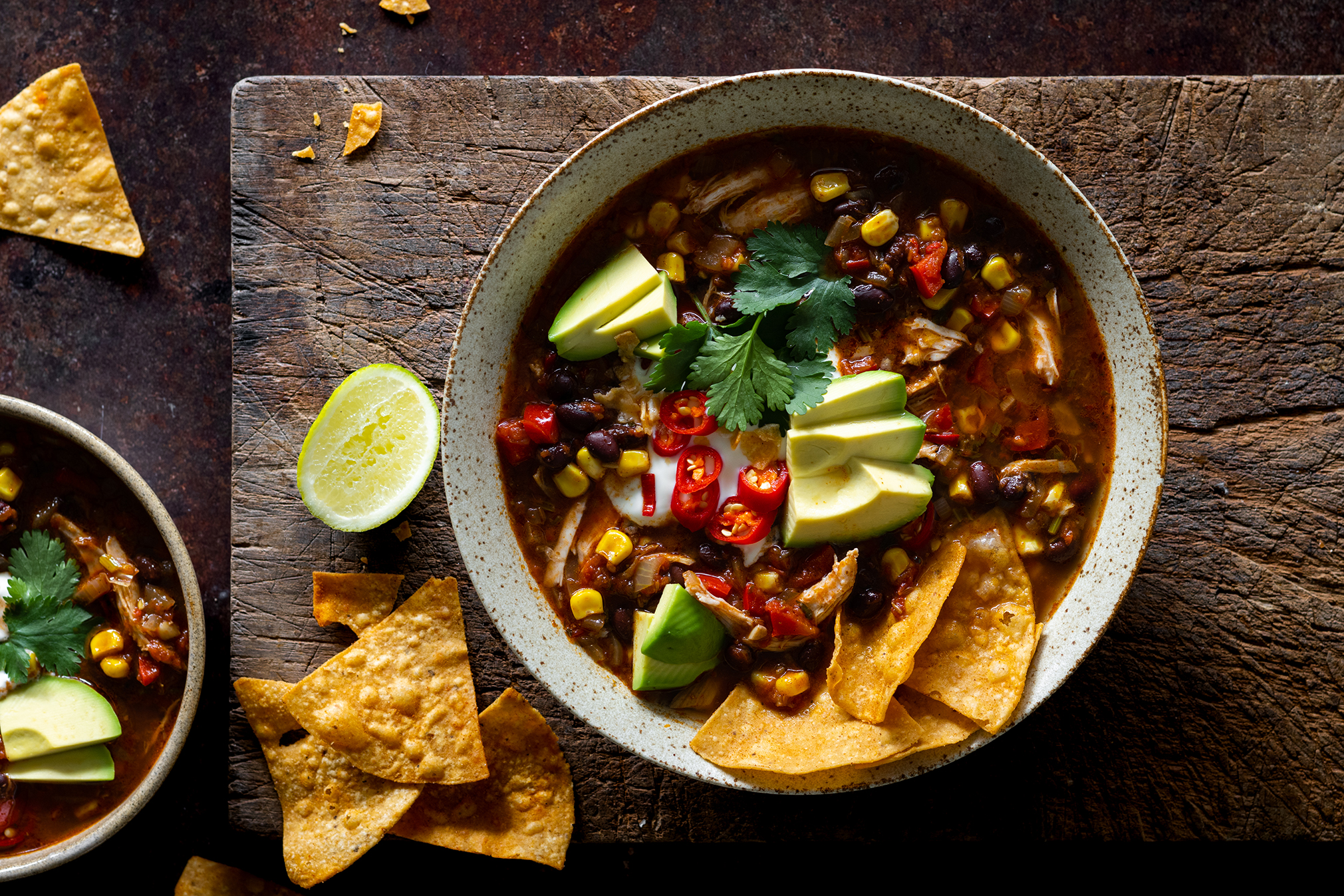 Mexican Style Spicy Chicken Soup